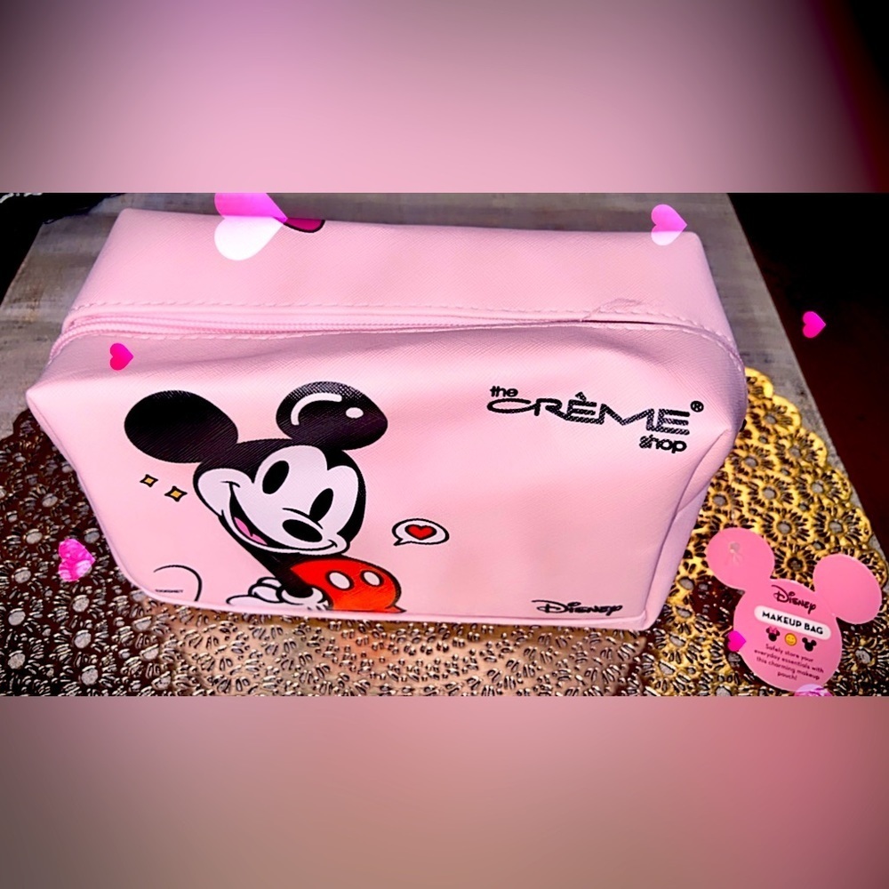 DISNEY make up bag, Minnie and Mickey pink